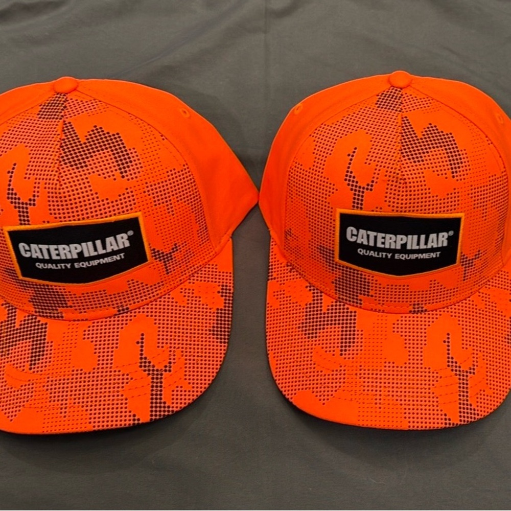 Caterpillar Vibrant Orange Hat